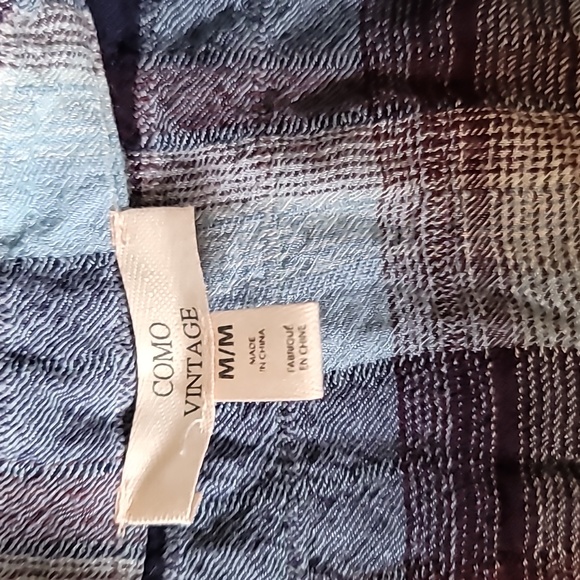 STUNNING COMO VINTAGE RSYON FLANNEL SOFT BUTTON DOWN SHIRT - Picture 2 of 10